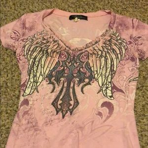 very cute- angels and diamonds bling t-shirt